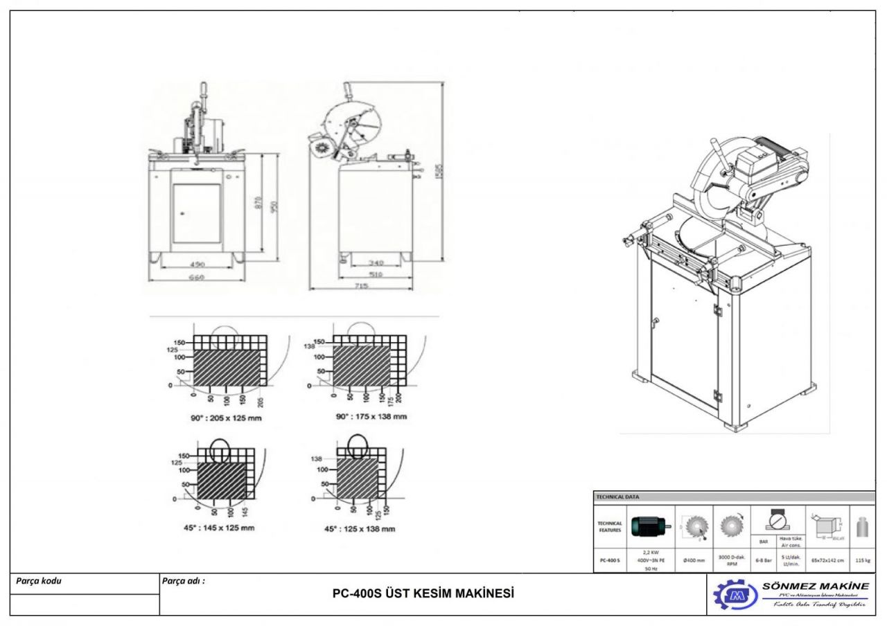 st Kesim Makinesi PC400S