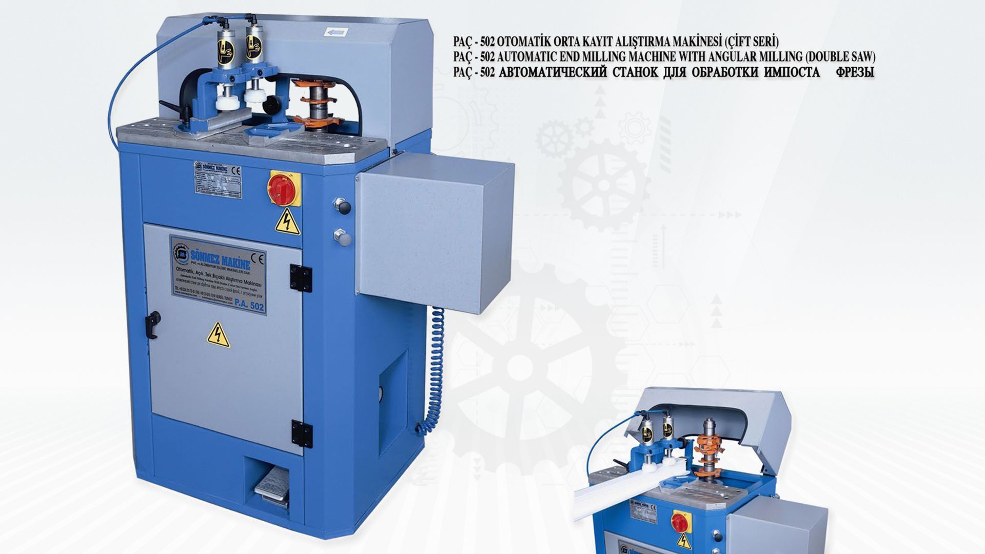 OTOMATIK ORTA KAYIT ALISTIRMA MAKINASI (�IFT SERI) PAC502