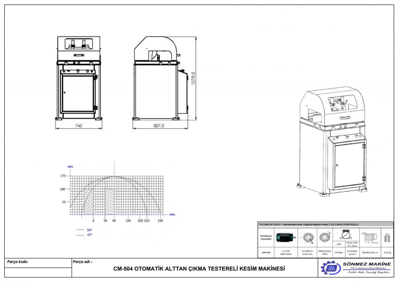 Otomatik Alt Kesim Makinesi CM504